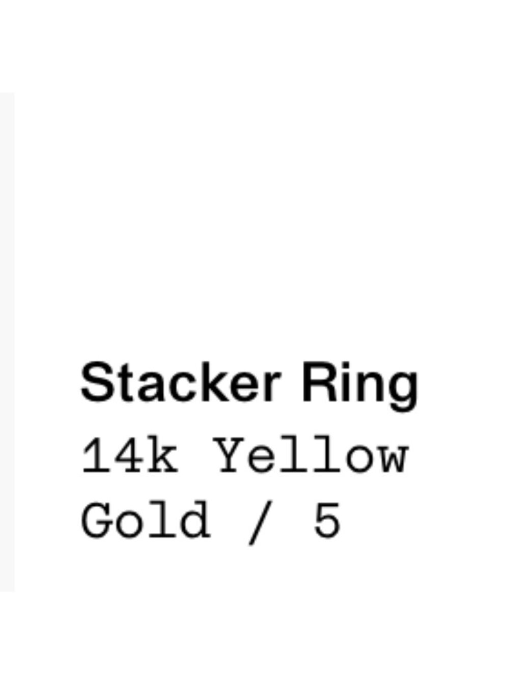 Stacker Ring 14K solid Gold - Picture 12 of 13